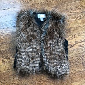 Faux fur vest